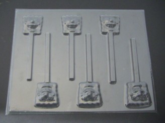 327sp Wet Robert Face Chocolate or Hard Candy Lollipop Mold